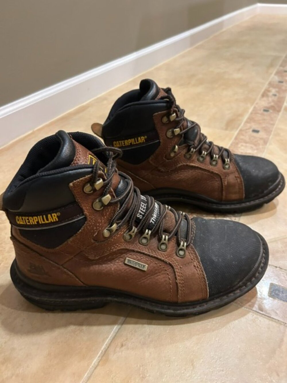 CAT Flexion Men's Work Leather Boots